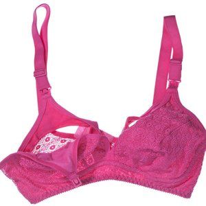 Elegant Pink Lace Bra